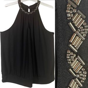 Lane Bryant halter keyhole blouse with rhinestone neckline women Size 22/24